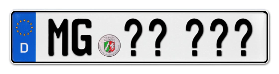 Wunschkennzeichen Mönchengladbach reservieren