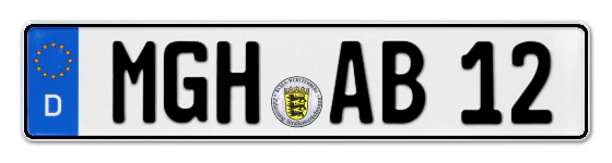 Autokennzeichen MerGentHeim