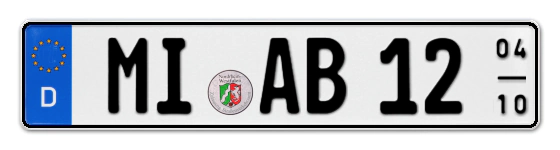 Saisonkennzeichen MI für MInden online bestellen