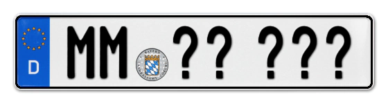 Wunschkennzeichen Memmingen reservieren