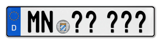 Wunschkennzeichen Mindelheim reservieren