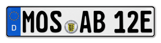E-Kennzeichen MOSbach online bestellen
