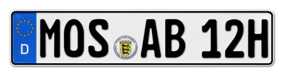 H-Kennzeichen MOS online bestellen