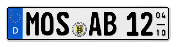 Saisonkennzeichen MOS für MOSbach online bestellen