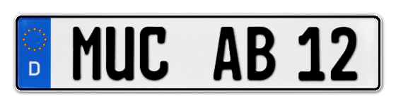Autokennzeichen München