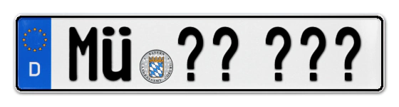 Wunschkennzeichen MÜhldorf reservieren