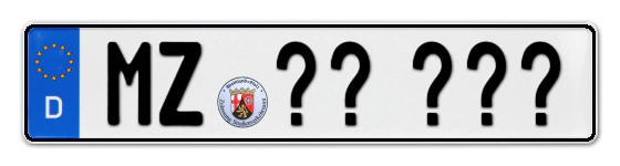 Wunschkennzeichen Mainz reservieren