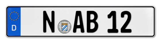 Autokennzeichen Nürnberg