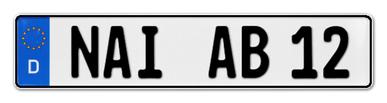 Autokennzeichen NAIla