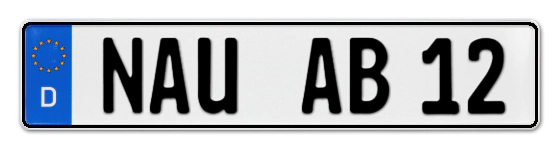 Autokennzeichen NAUen
