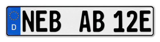 E-Kennzeichen NEBra online bestellen