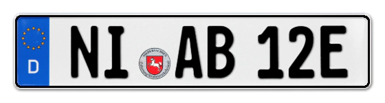 E-Kennzeichen NIenburg online bestellen