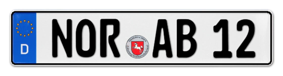 Autokennzeichen NORden