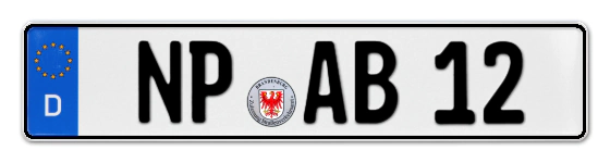 Autokennzeichen NeurupPin