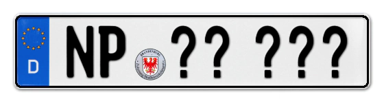 Wunschkennzeichen Neuruppin reservieren