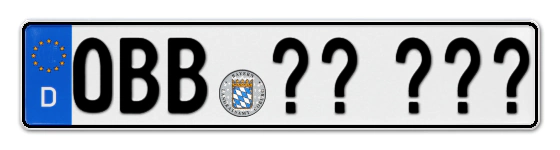 Wunschkennzeichen Obernburg reservieren
