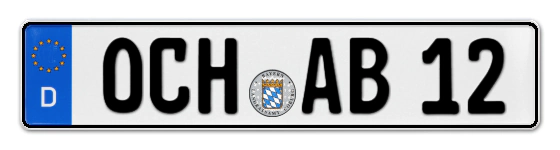 Autokennzeichen OCHsenfurt