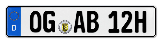 H-Kennzeichen OG online bestellen