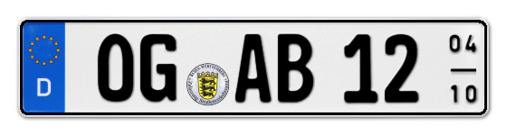 Saisonkennzeichen OG für OffenburG online bestellen