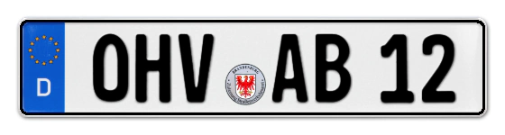 Autokennzeichen OberHaVel