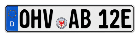 E-Kennzeichen OberHaVel online bestellen