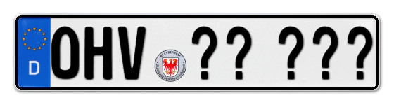 Wunschkennzeichen Oberhavel reservieren