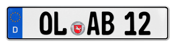 Autokennzeichen OLdenburg