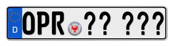 Wunschkennzeichen Ostprignitz,-ruppin reservieren