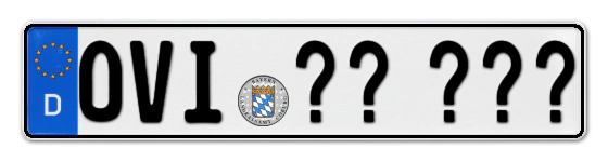 Wunschkennzeichen Oberviechtach reservieren