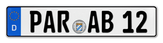 Autokennzeichen PARsberg