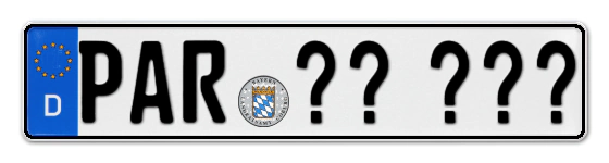 Wunschkennzeichen Parsberg reservieren