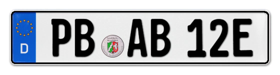 E-Kennzeichen PaderBorn online bestellen