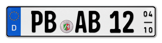 Saisonkennzeichen PB für PaderBorn online bestellen