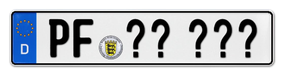 Wunschkennzeichen Pforzheim reservieren
