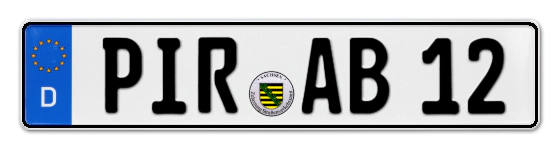 Autokennzeichen PIRna
