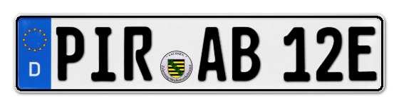 E-Kennzeichen PIRna online bestellen