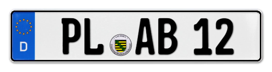 Autokennzeichen PLauen