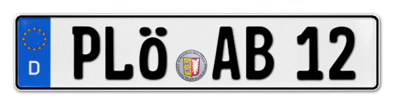 Autokennzeichen PLÖn