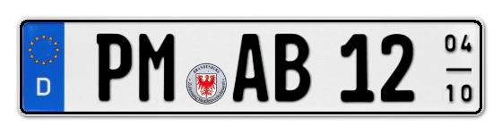 Saisonkennzeichen PM für Potsdam, Mittelmark online bestellen