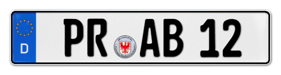 Autokennzeichen PRignitz