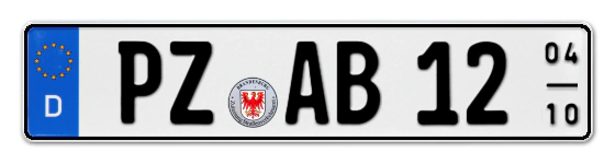 Saisonkennzeichen PZ für PrenZlau online bestellen