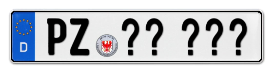 Wunschkennzeichen Prenzlau reservieren