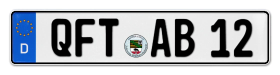 Autokennzeichen QuerFurT