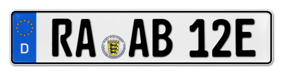 E-Kennzeichen Rastatt online bestellen