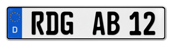 Autokennzeichen Ribnitz-DamGarten
