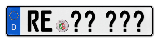 Wunschkennzeichen Recklinghausen reservieren
