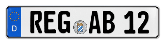 Autokennzeichen REGen