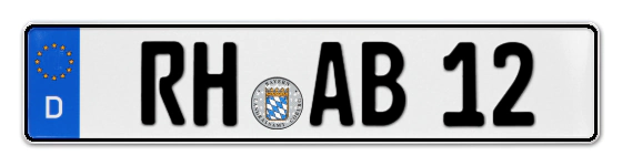 Autokennzeichen RotH