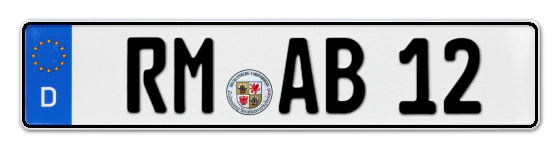 Autokennzeichen Röbel-Müritz