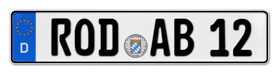 Autokennzeichen RODing